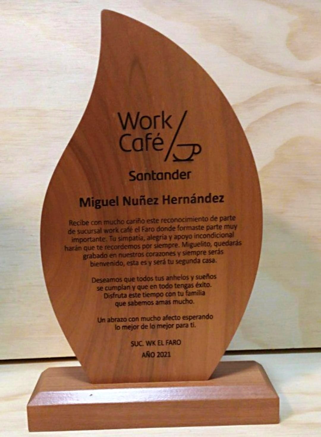 Galvano personalizado